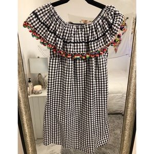 NWT Loveriche Off the Shoulder Gingham Dress